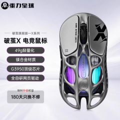 重力星球破茧X鼠标镁合金镂空无线三模蓝牙电竞游戏鼠标高颜值